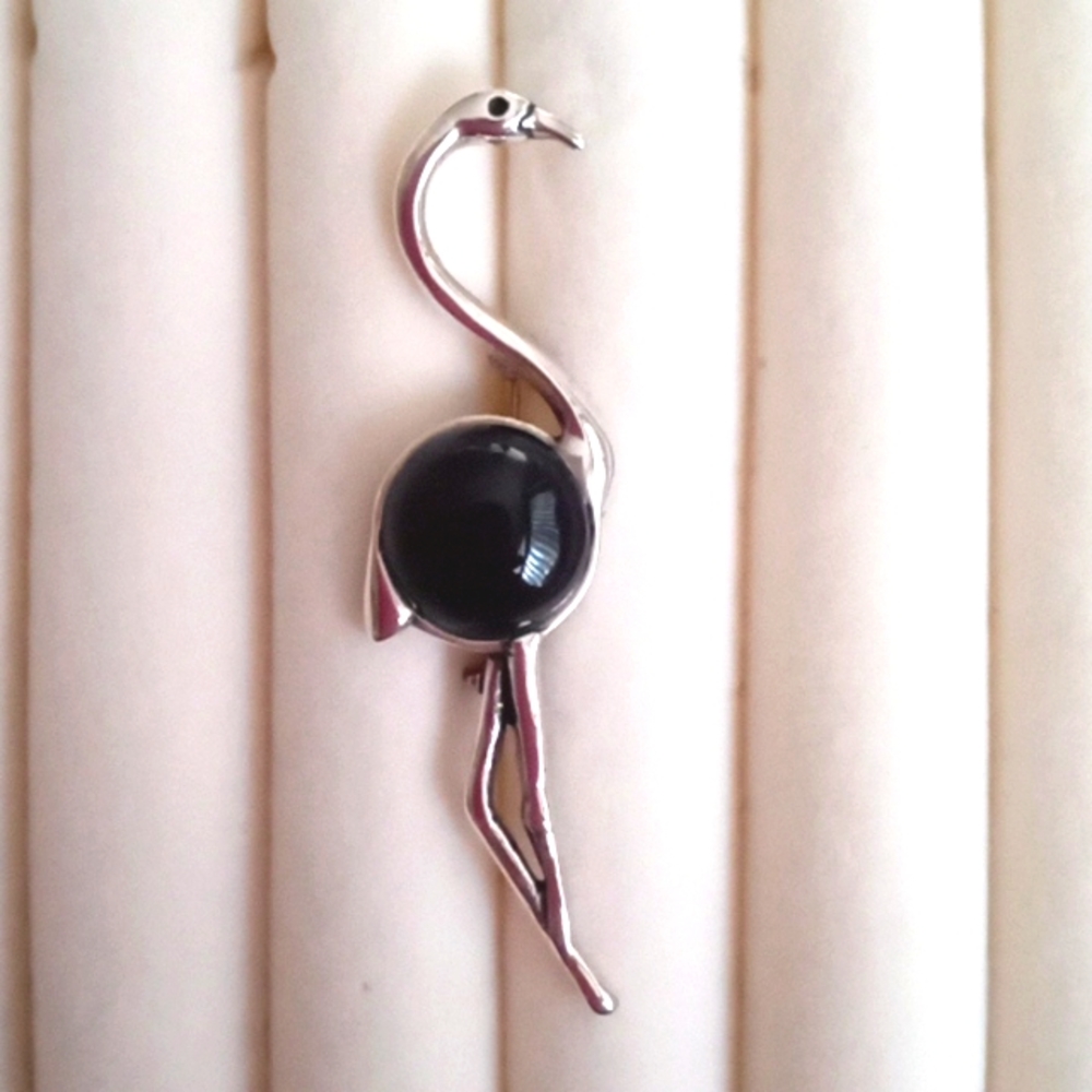 CRANE BIRD PIN